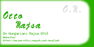 otto majsa business card